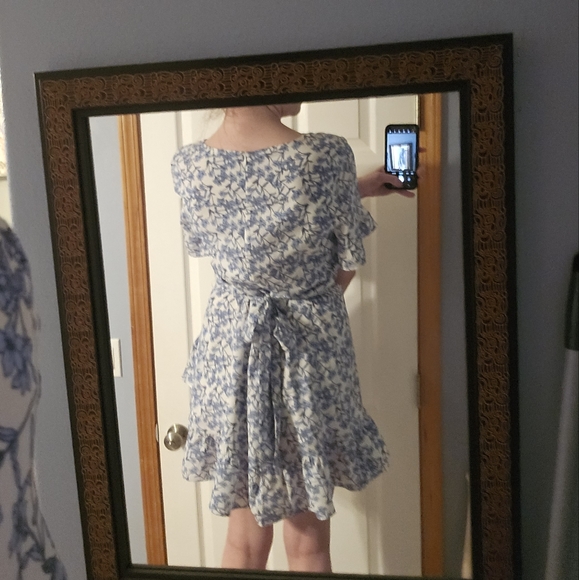 Banana Republic Spring Dress, Easter/Garden Formal, US 14, Knee Length, Wrap Tie - Picture 5 of 5